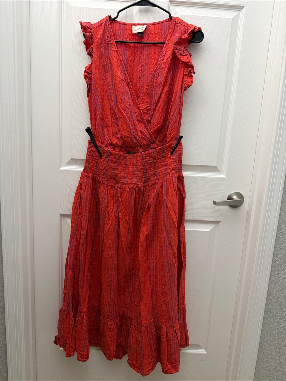 Universal Thread Red Ruffled Wrap Maxi Dress